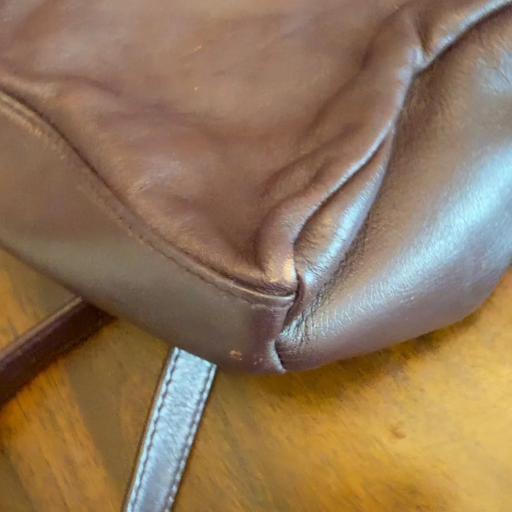 Vintage‎ Etienne Aigner Dark Brown Genuine Leather Shoulder Bag